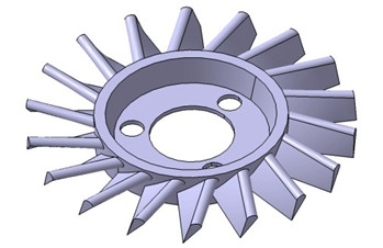 CAD-Modell Schaufelrad