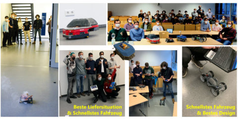 Zum Artikel "Mehr Mechatronik in der Lehre: KoPra-Studierende entwickeln teil-autonom fahrendes Fahrzeug"