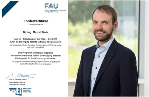Zum Artikel "Dr. Marcel Bartz erhält Förderung durch die Emerging Talents Initiative (ETI)"