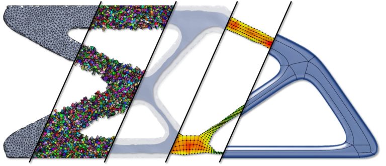 Computerunterstützte Geometrierekonstruktion aus Ergebnissen der Topologieoptimierung