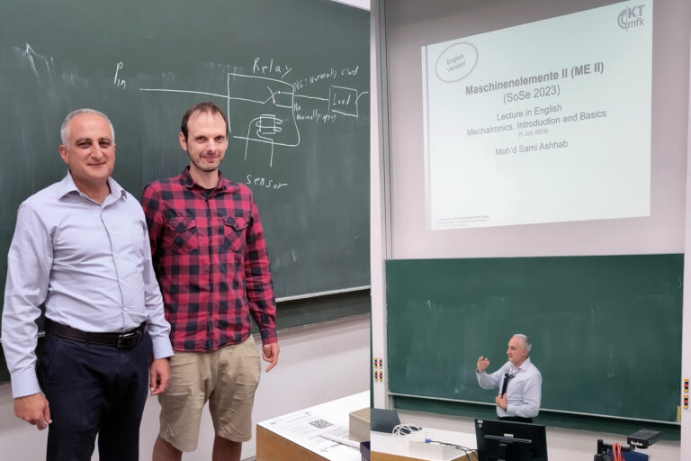 Gastvortrag zur Mechatronik von Prof. Ashhab im Rahmen von Maschinenelemente II