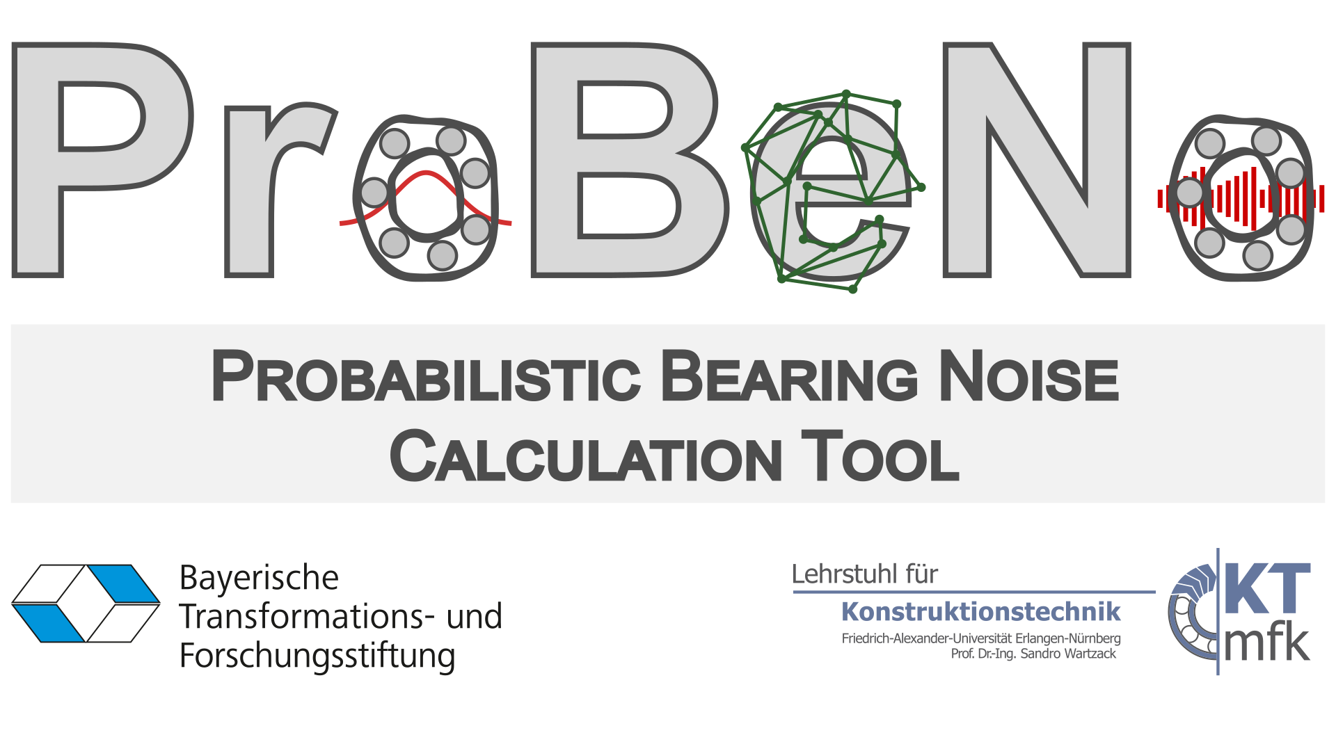 ProBeNo, ein Tool zur probabilistischen Analyse von Wälzlagergeräuschen